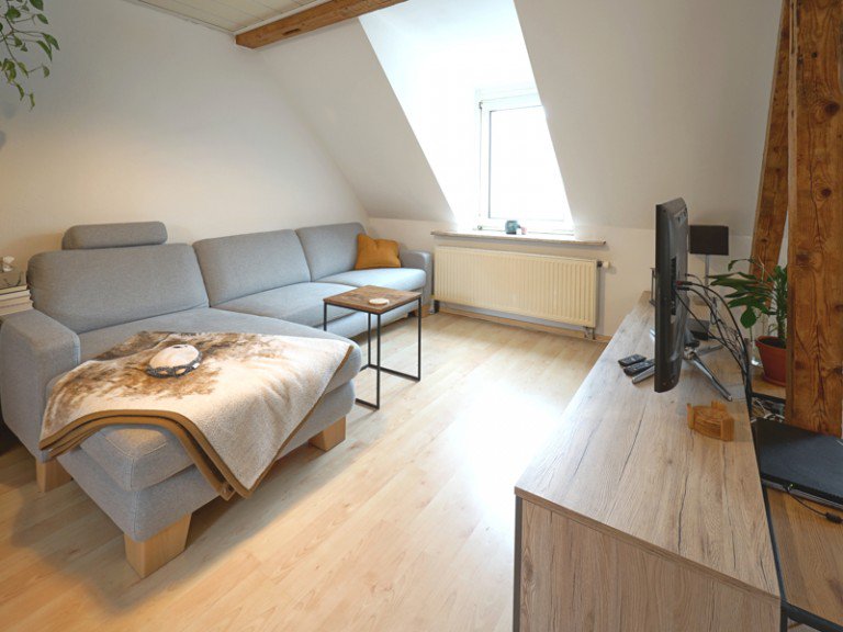 Wohnbereich Darmstadt Dachgeschosswohnung VERMIETET - Gro�z�gige 2-Zimmer Dachgeschoss-Wohnung im beliebten Martinsviertel