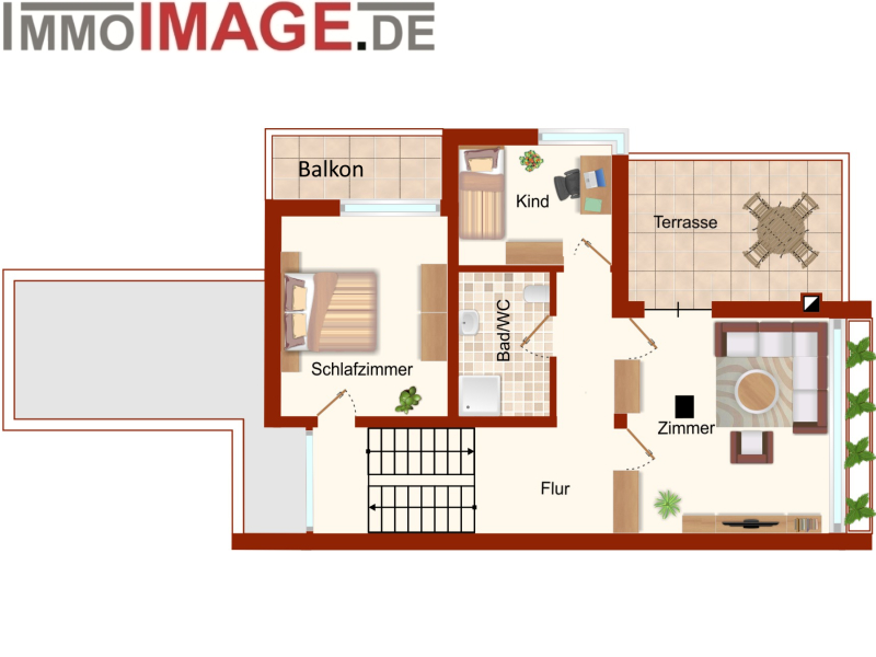 Grundriss_OG Reiheneckhaus Darmstadt