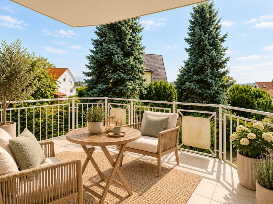Balkon Etagenwohnung Ober-Ramstadt