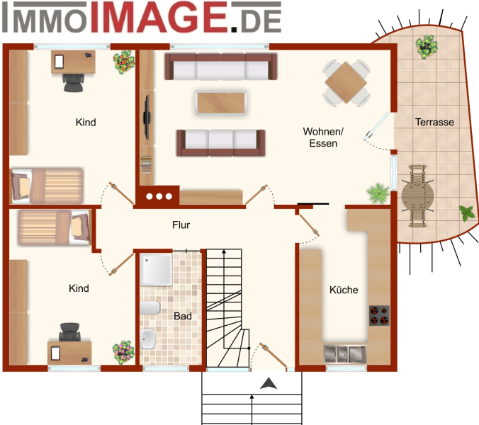Grundriss_EG Einfamilienhaus Weiterstadt