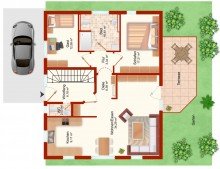 Grundriss Freistehendes, barrierearmes Einfamilienhaus in Griesheim