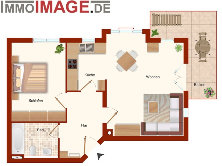 Grundriss Etagenwohnung Griesheim