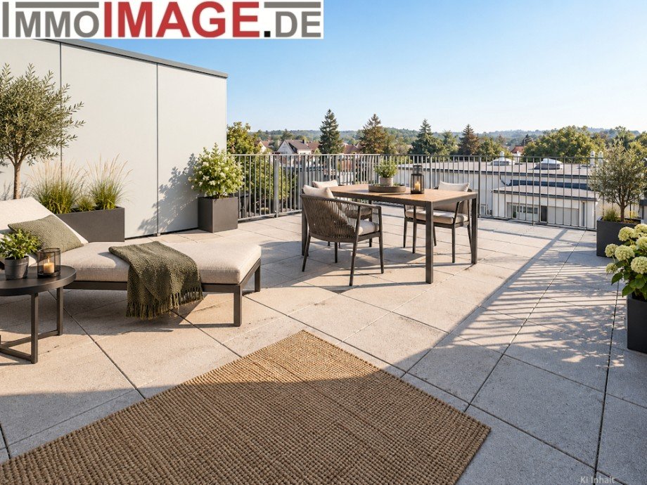 Terrasse Maisonettewohnung Darmstadt