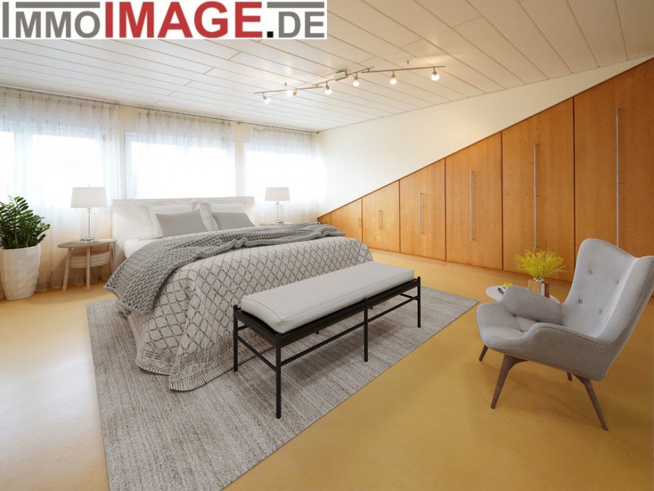 Schlafzimmer Reihenmittelhaus Darmstadt