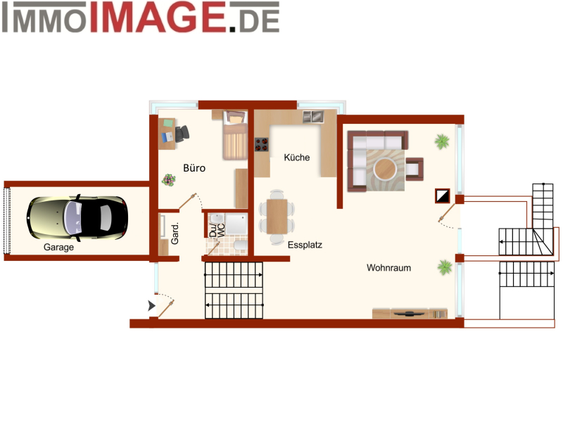 Grundriss_EG Reiheneckhaus Darmstadt