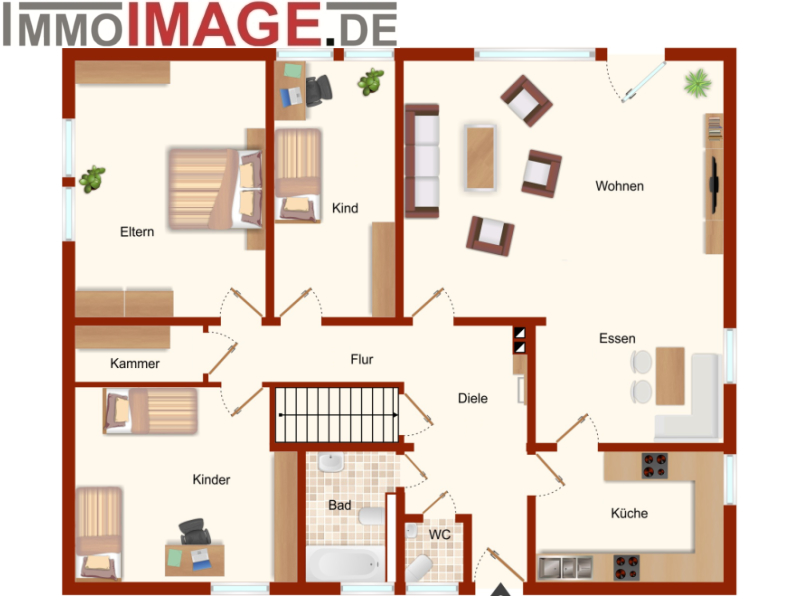 Grundriss_EG Einfamilienhaus Seeheim-Jugenheim