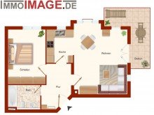 Grundriss VERMIETET - Helle 2-Zimmerwohnung mit Balkon und Stellplatz in Griesheim