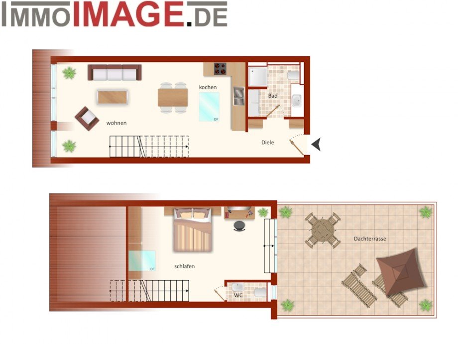 Grundriss Maisonettewohnung Darmstadt