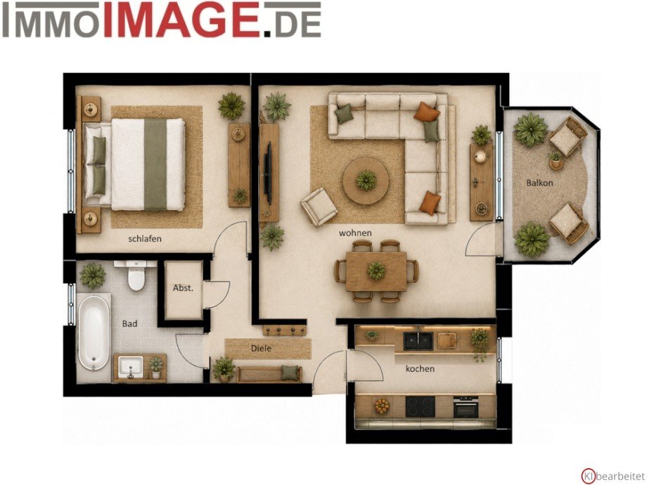 Grundriss Etagenwohnung Ober-Ramstadt