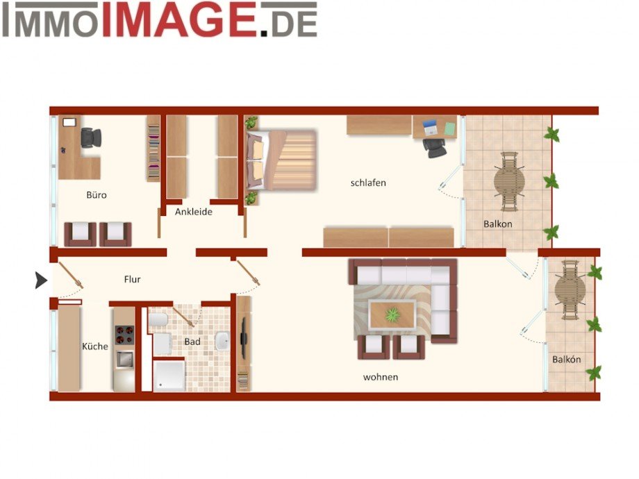 Grundriss Etagenwohnung Darmstadt
