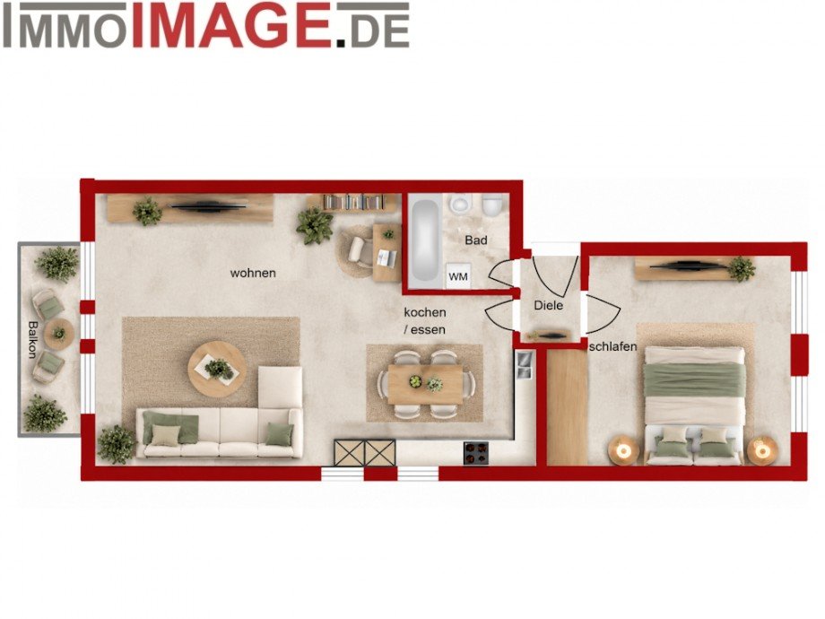 Grundriss Etagenwohnung Darmstadt